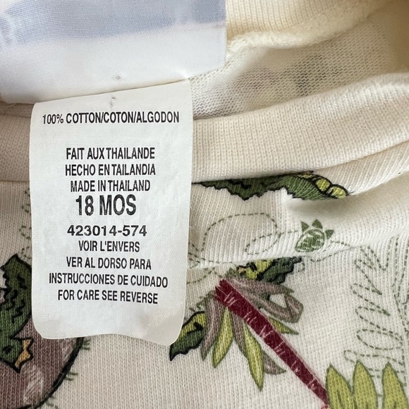 Buster Brown Vintage Crocodile Safari AOP Short Sleeve Tee 18M - Picture 6 of 6